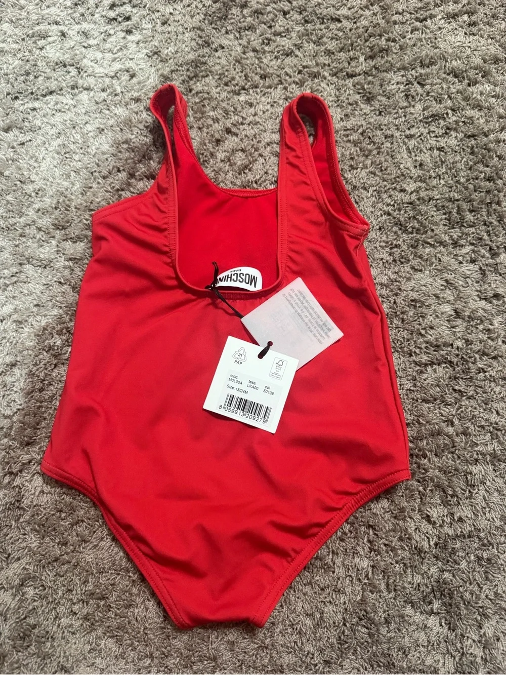 Moschino kids teddy bear print swimsuit